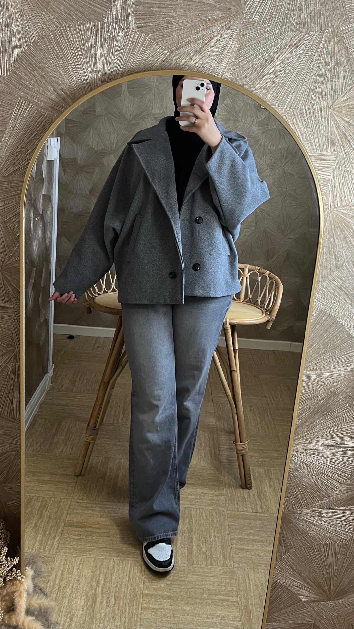 Manteau Court Oversize