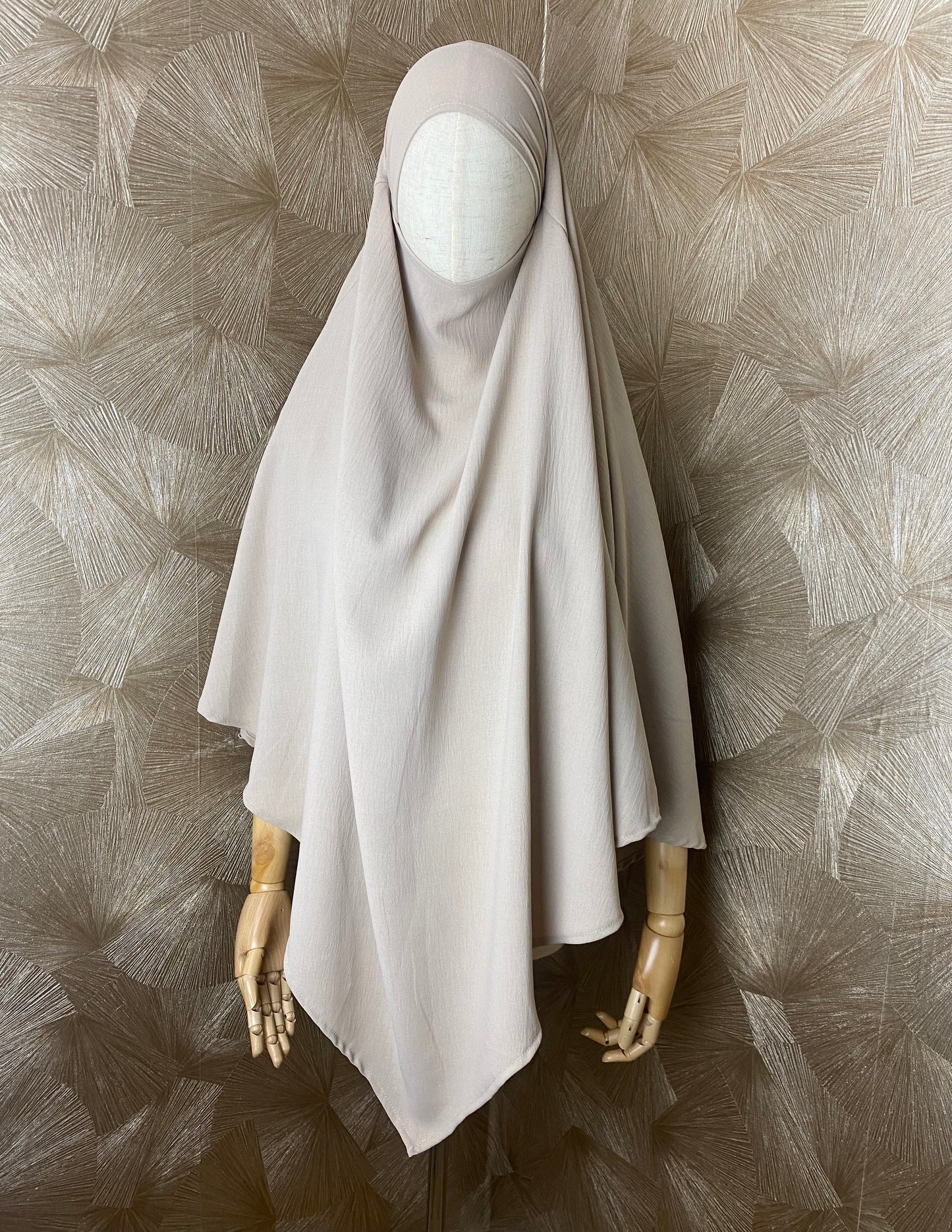Khimar simple en jazz écru