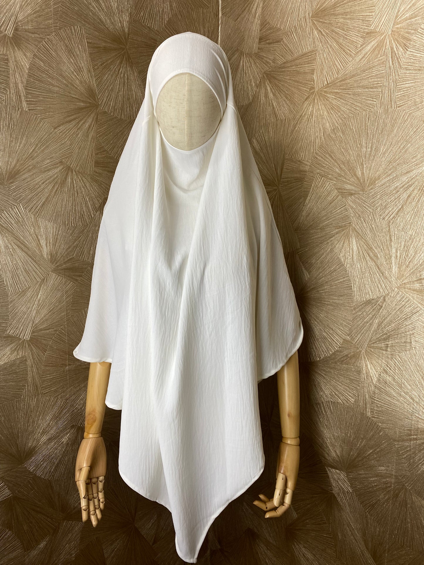 Khimar simple en jazz blanc