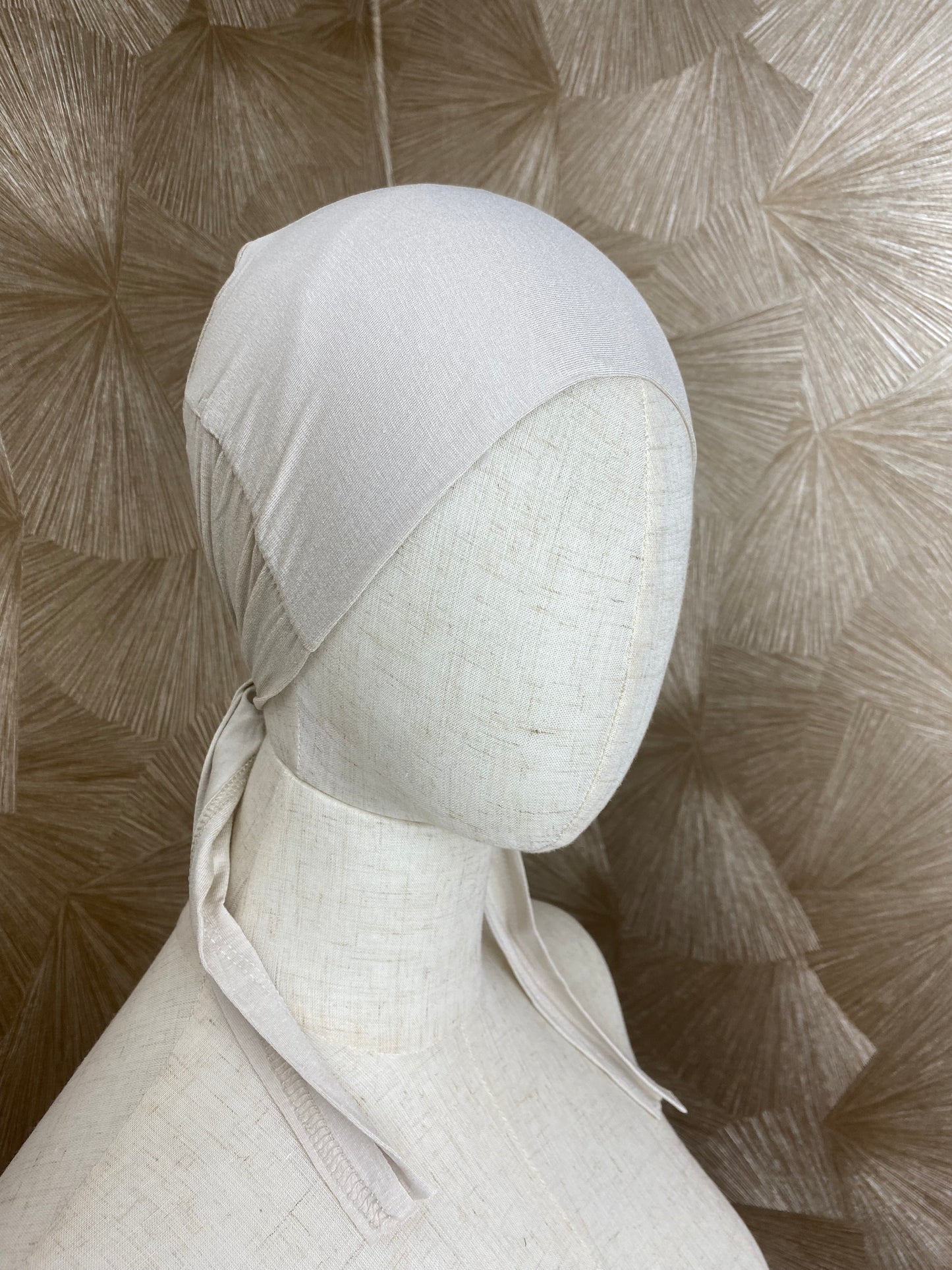 Bonnet à nouer Beige