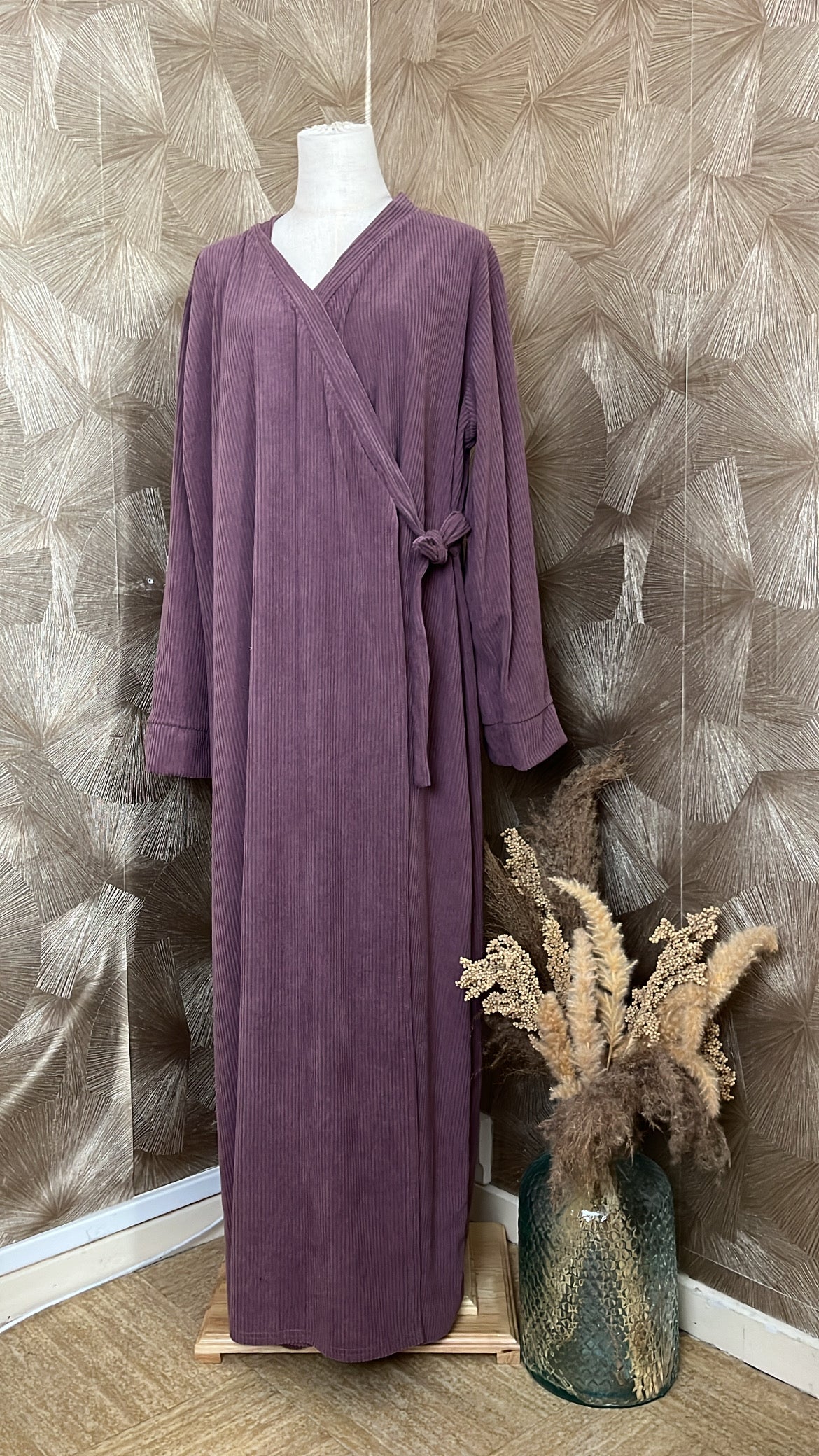 Robe Côtelée Portefeuille