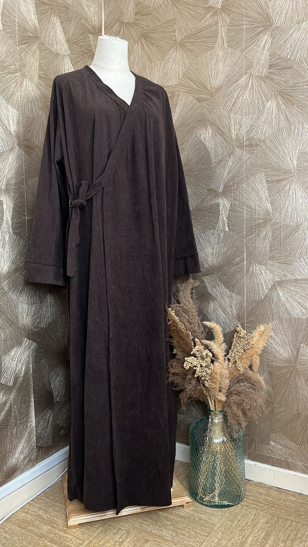 Robe Côtelée Portefeuille