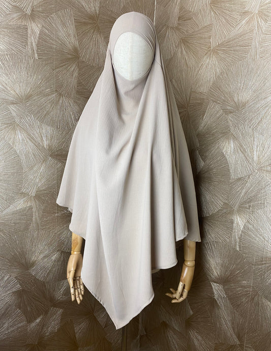 Khimar simple en jazz écru