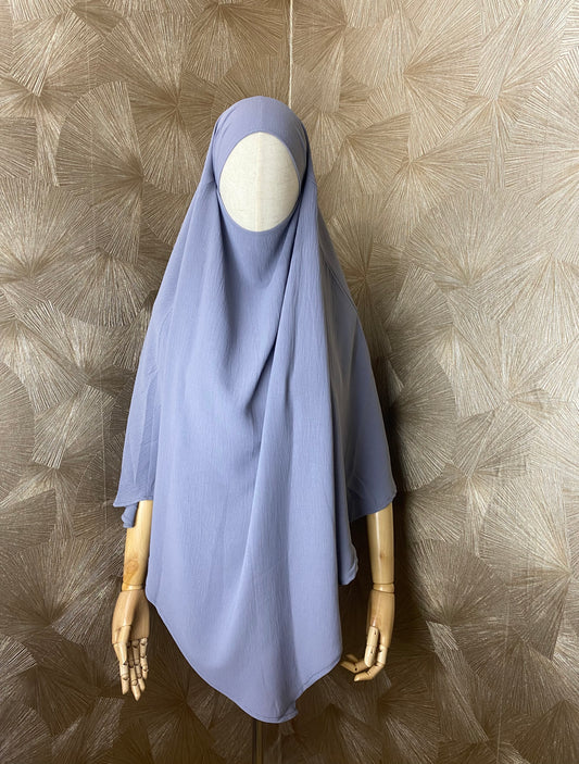 Khimar simple en jazz gris