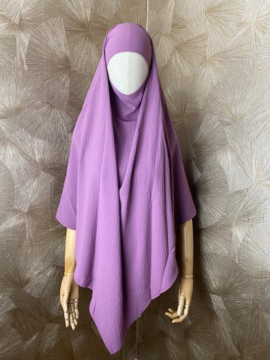 Khimar simple en jazz violet